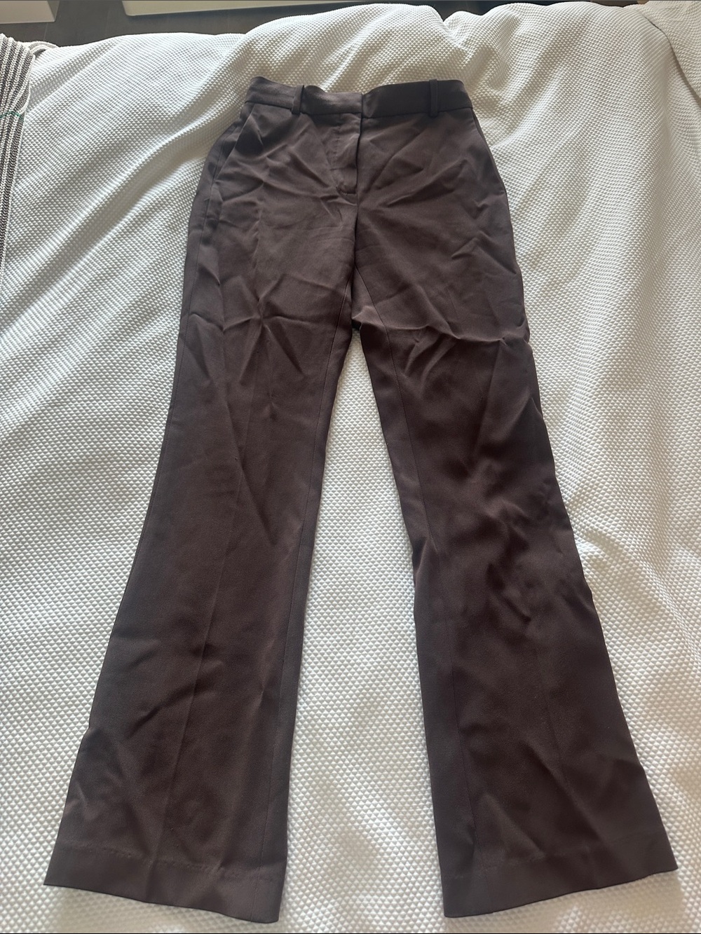 Tailored Women's Dress Pants in Dark Brown